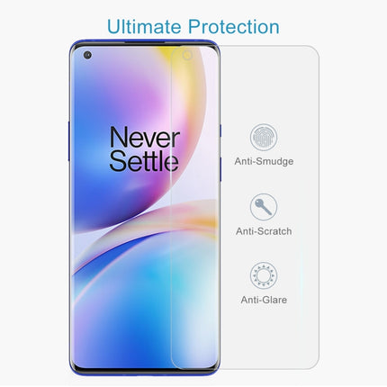 Half-screen Transparent Tempered Glass Film, For OnePlus 8 Pro (1 PC)