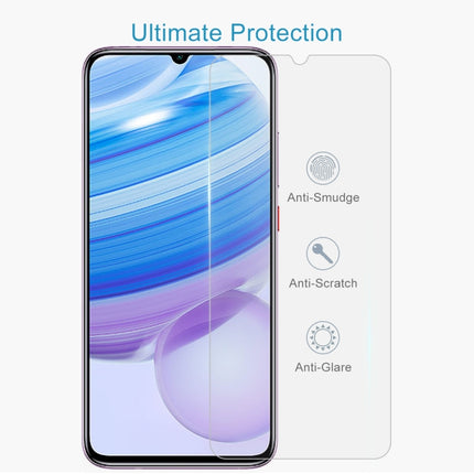 For Xiaomi Redmi 10X 4G Half-screen Transparent Tempered Glass Film, For Xiaomi Redmi 10X 4G (1 PC)