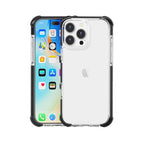 For iPhone 16 Pro Max / Black + Transparent