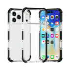 For iPhone 18 Pro / 17 Pro / Black + Transparent