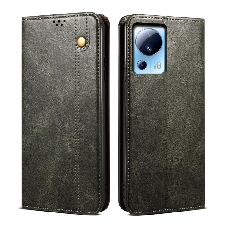 Oil Wax Crazy Horse Texture Leather Phone Case, For Xiaomi Redmi Note 12S, For Xiaomi 13 Lite / Civi 2