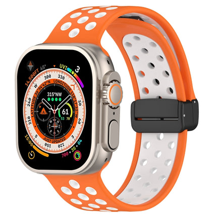 Magnetic Buckle Silicone Watch Band, For Apple Watch Ultra 49mm