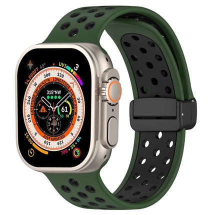 Magnetic Buckle Silicone Watch Band, For Apple Watch Ultra 49mm
