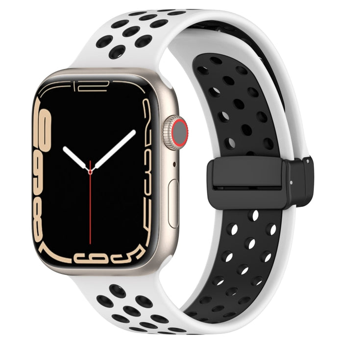 Magnetic Buckle Silicone Watch Band, For Apple Watch SE 2023 40mm