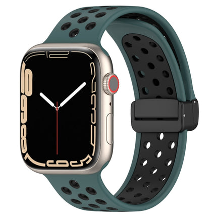 Magnetic Buckle Silicone Watch Band, For Apple Watch SE 2023 40mm