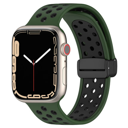 Magnetic Buckle Silicone Watch Band, For Apple Watch SE 2023 40mm
