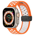 For Apple Watch Ultra 2 49mm / Orange White