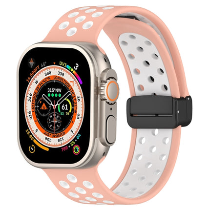Magnetic Buckle Silicone Watch Band, For Apple Watch Series 9 45mm