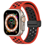 For Apple Watch Series 9 45mm / Red Black