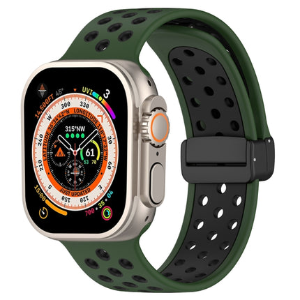Magnetic Buckle Silicone Watch Band, For Apple Watch Series 9 45mm
