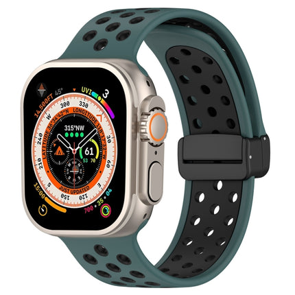 Magnetic Buckle Silicone Watch Band, For Apple Watch Series 9 41mm