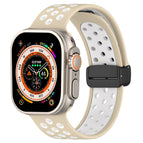 For Apple Watch Series 9 41mm / Khaki White