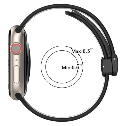 Magnetic Buckle Silicone Watch Band, For Apple Watch 38mm
