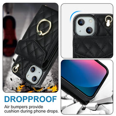Funda para teléfono con textura rómbica y cordón largo, para iPhone 12 Pro Max, para iPhone 11 Pro Max, para iPhone 11, para iPhone 11 Pro