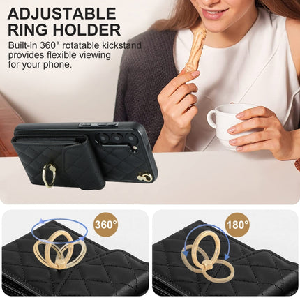 Rhombic Texture Card Bag Phone Case with Long Lanyard, For Samsung Galaxy S23+ 5G, For Samsung Galaxy S23 5G, For Samsung Galaxy Note20 Ultra