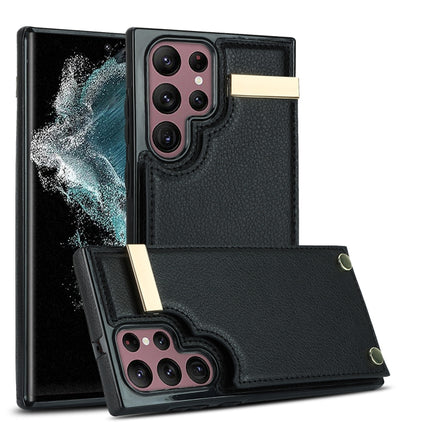 Metal Buckle Card Slots Phone Case, For Samsung Galaxy S22 Ultra 5G, For Samsung Galaxy Note20 Ultra