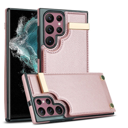 Metal Buckle Card Slots Phone Case, For Samsung Galaxy S22 Ultra 5G, For Samsung Galaxy Note20 Ultra