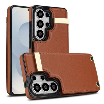 Metal Buckle Card Slots Phone Case, For Samsung Galaxy S26+ 5G, For Samsung Galaxy S26 Ultra 5G, For Samsung Galaxy S26 5G, For Samsung Galaxy S23 Ultra 5G