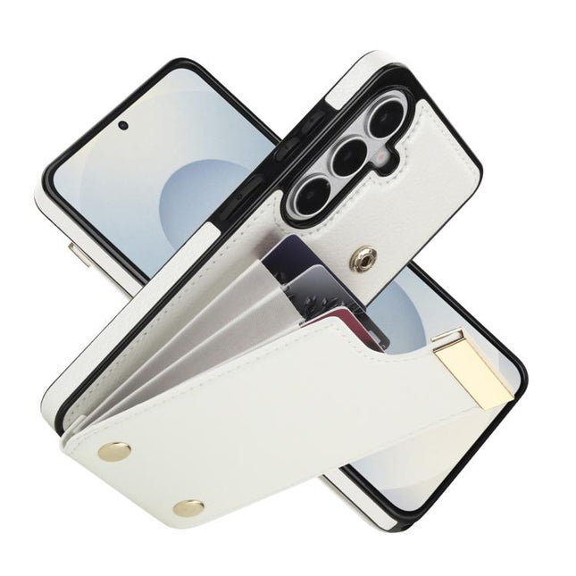 Metal Buckle Card Slots Phone Case, For Samsung Galaxy S26+ 5G, For Samsung Galaxy S26 Ultra 5G, For Samsung Galaxy S26 5G, For Samsung Galaxy S23 Ultra 5G