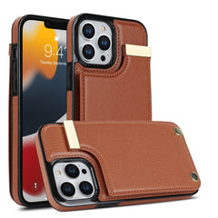 Metal Buckle Card Slots Phone Case, For iPhone 14 Pro, For iPhone 14 Pro Max, For iPhone SE 2022 / 2020 / 8 / 7, For iPhone 13 Pro Max, For iPhone 13 Pro