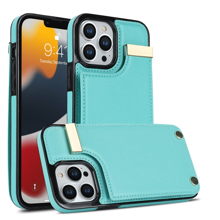 Metal Buckle Card Slots Phone Case, For iPhone 14 Pro, For iPhone 14 Pro Max, For iPhone SE 2022 / 2020 / 8 / 7, For iPhone 13 Pro Max