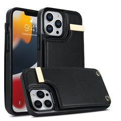 Handyhülle mit Kartenfächern und Metallschnalle, Für iPhone 12 / 12 Pro, Für iPhone 12 Pro Max, Für iPhone 11 Pro Max, Für iPhone 11, Für iPhone 11 Pro