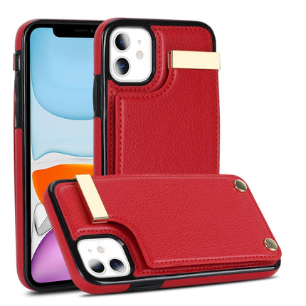 Metal Buckle Card Slots Phone Case, For iPhone 11, For iPhone 11 Pro, For iPhone XS Max, For iPhone 8 Plus / 7 Plus