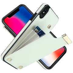 Handyhülle mit Kartenfächern und Metallschnalle, für iPhone XS Max, für iPhone 8 Plus / 7 Plus