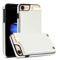 Metal Buckle Card Slots Phone Case, For iPhone 14 Pro, For iPhone 14 Pro Max, For iPhone SE 2022 / 2020 / 8 / 7, For iPhone 13 Pro Max, For iPhone 13 Pro