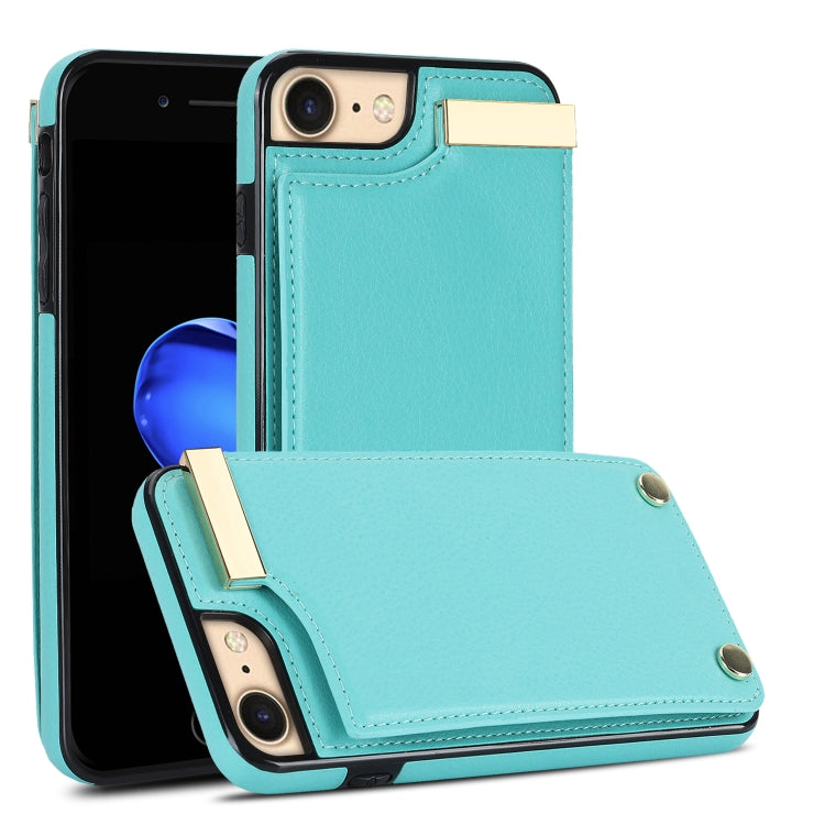 Metal Buckle Card Slots Phone Case, For iPhone 14 Pro, For iPhone 14 Pro Max, For iPhone SE 2022 / 2020 / 8 / 7, For iPhone 13 Pro Max