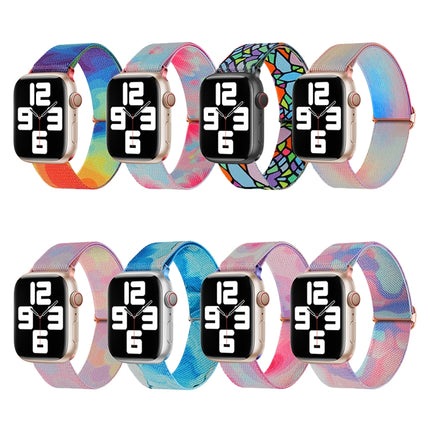 Painted Pattern Nylon Replacement Watch Band, For Apple Watch 8 41mm, For Apple Watch Ultra 2 49mm, For Apple Watch 8 45mm