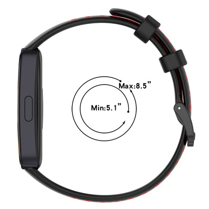 Two Color Silicone Watch Band, For Huawei Band 10 / 9 / 8
