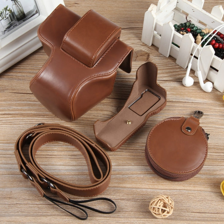 Full Body Magnetic Leather Camera Case Bag with Strap, Deluxe Edition