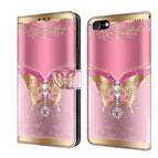 For iPhone 6 Plus / 7 Plus / 8 Plus / Pink Bottom Butterfly