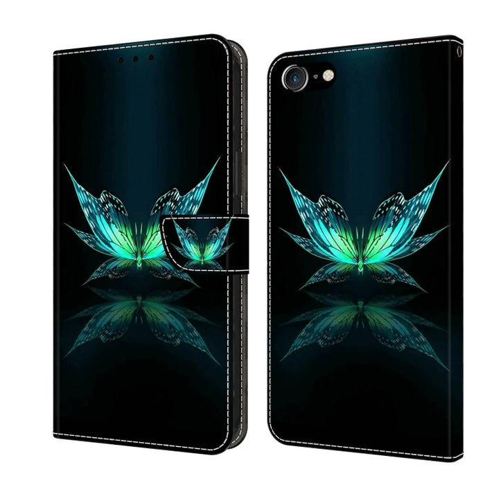 Crystal 3D Shockproof Protective Leather Phone Case, For iPhone 6 / 7