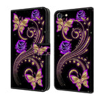 For iPhone 6 / 7 / Purple Flower Butterfly