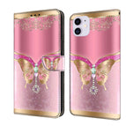 For iPhone 11 / Pink Bottom Butterfly