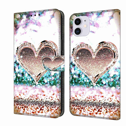 Crystal 3D Shockproof Protective Leather Phone Case