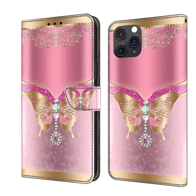Crystal 3D Shockproof Protective Leather Phone Case, For iPhone 11 Pro Max