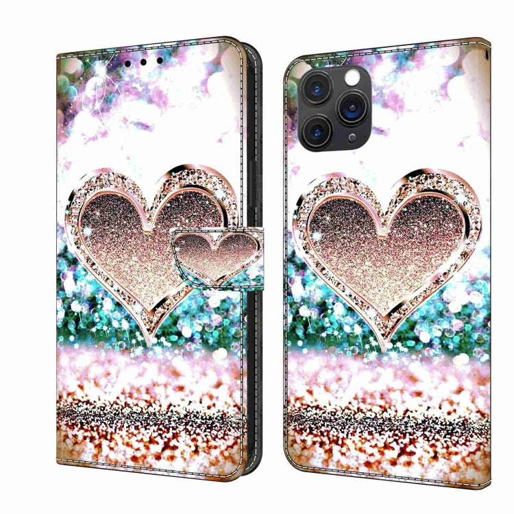Crystal 3D Shockproof Protective Leather Phone Case, For iPhone 11 Pro Max