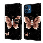 For iPhone 12 mini / 13 mini / Pink Diamond Butterfly
