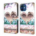 For iPhone 12 mini / 13 mini / Pink Diamond Heart