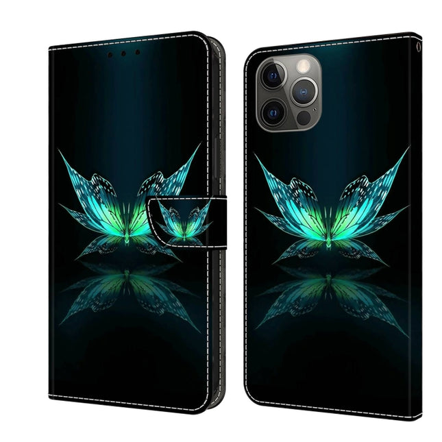 Crystal 3D Shockproof Protective Leather Phone Case