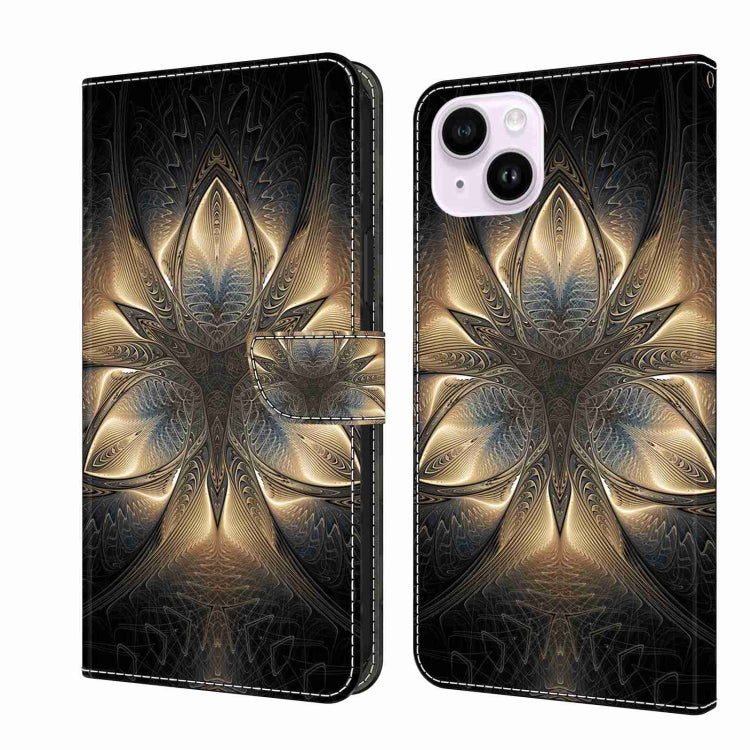Crystal 3D Shockproof Protective Leather Phone Case, For iPhone 14 Plus