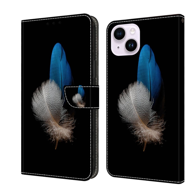 Crystal 3D Shockproof Protective Leather Phone Case, For iPhone 14 Plus
