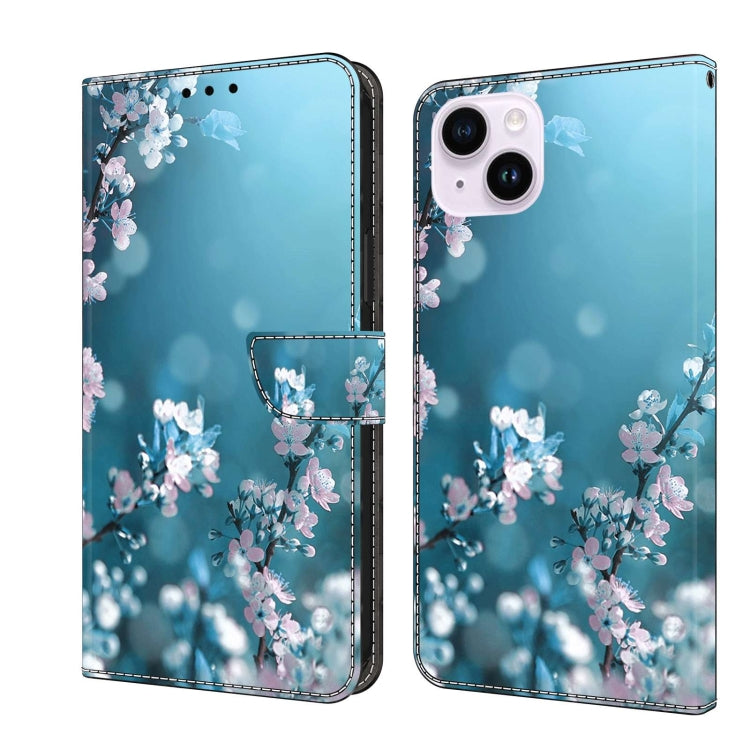 Crystal 3D Shockproof Protective Leather Phone Case, For iPhone 14 Plus
