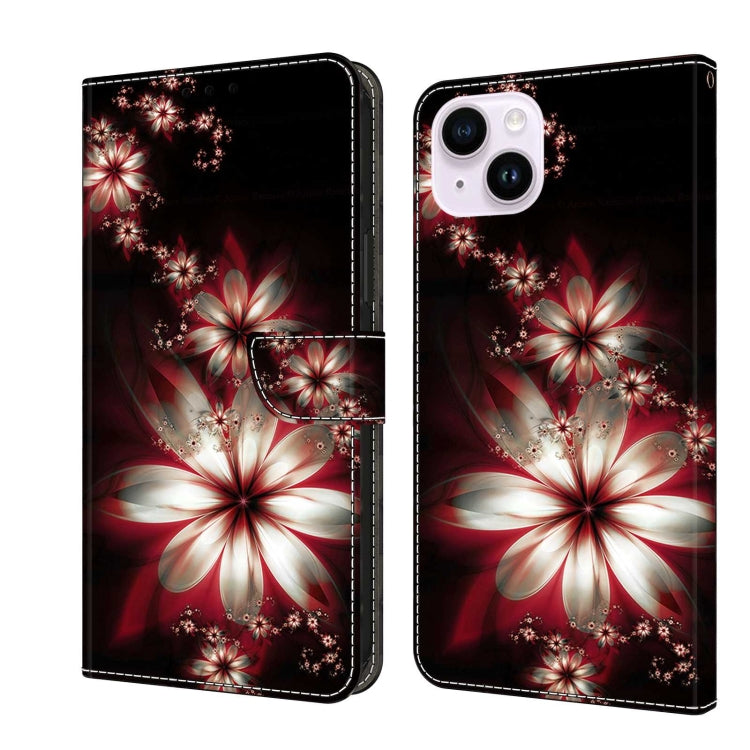 Crystal 3D Shockproof Protective Leather Phone Case, For iPhone 14 Plus