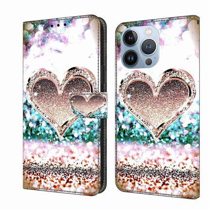 Crystal 3D Shockproof Protective Leather Phone Case