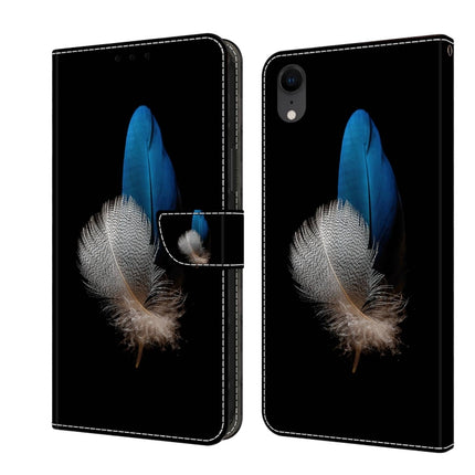 Crystal 3D Shockproof Protective Leather Phone Case, For iPhone XR