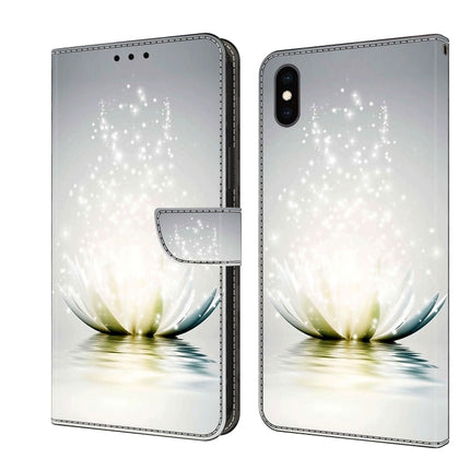 Crystal 3D Shockproof Protective Leather Phone Case, For iPhone XS Max